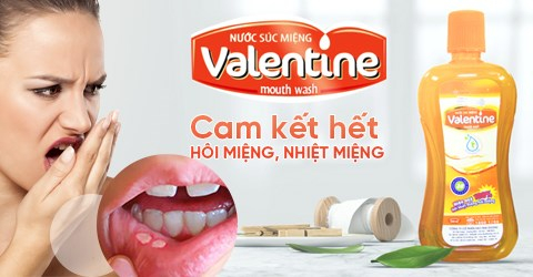 Vệ sinh răng miệng bằng nano bạc với nước s&uacute;c miệng Valentine
