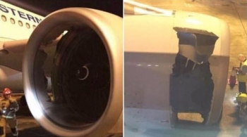 Máy bay Trung Quốc bị “thủng vỏ động cơ”