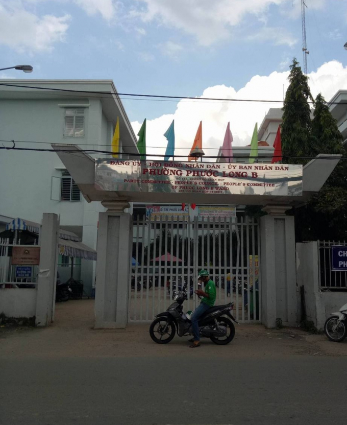 Trụ sở UBND Phường Phước Long B, quận 9, TP HCM.