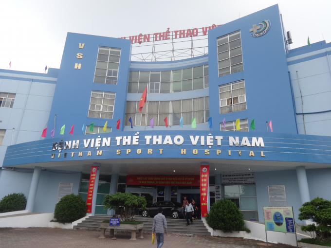 Bệnh viện Thể thao Việt Nam - nơi xảy ra vụ việc.