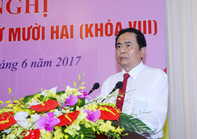 &Ocirc;ng Trần Thanh Mẫn giữ chức Chủ tịch MTTQ Việt Nam.
