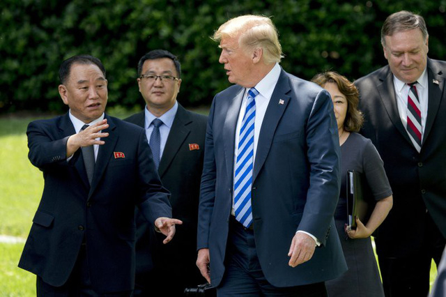 Tổng thống Trump tiếp &ocirc;ng Kim Yong-chol tại Nh&agrave; Trắng. (Ảnh: Reuters)