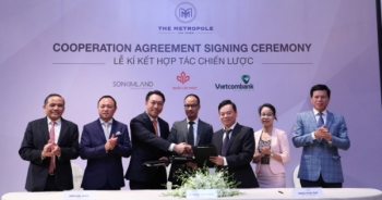 Quốc Lộc Phát, SonKim Land và Vietcombank ký kết chiến lược phát triển dự án The Metropole Thủ Thiêm
