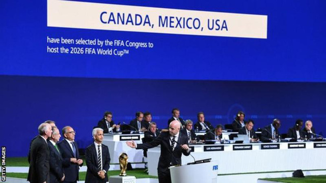 Ba nước Mỹ, Canada v&agrave; Mexico được chọn l&agrave; chủ nh&agrave; World cup 2026