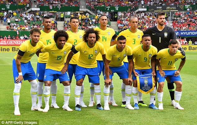 Tỷ lệ đặt cược cho khả năng v&ocirc; địch World Cup 2018 của Brazil l&agrave; 9/2 (đặt 2 ăn 9), cao nhất giải