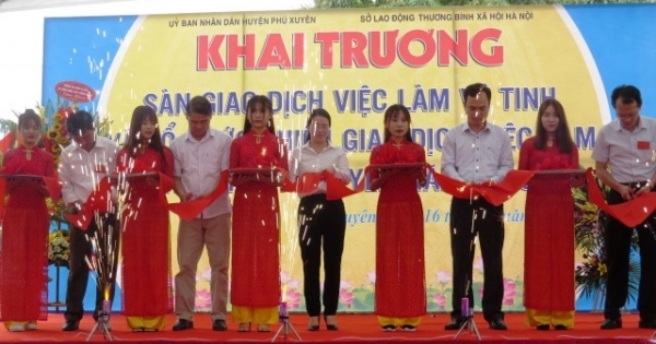 Hà Nội: Khai trương Điểm giao dịch việc làm vệ tinh tại Phú Xuyên