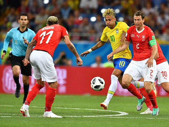 Brazil g&acirc;y thất vọng khi để Thụy Sĩ cầm ch&acirc;n với tỷ số 1-1 trong trận ra qu&acirc;n ở World Cup 2018
