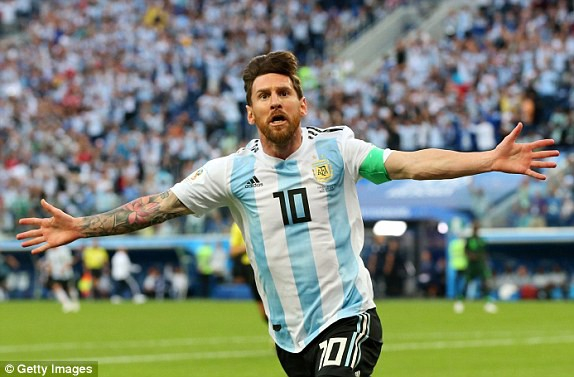 Niềm vui của Lionel Messi