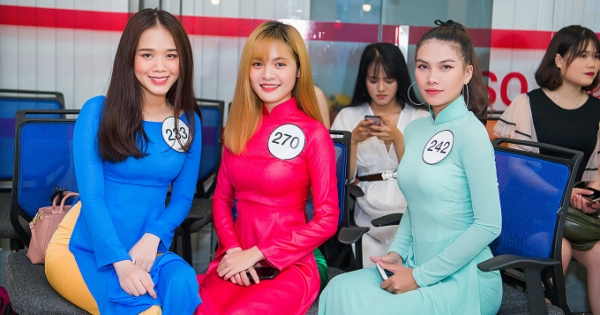 Thí sinh Hoa hậu Đại sứ Hoàn vũ Người Việt 2018 rạng rỡ trong buổi gặp gỡ ban tổ chức