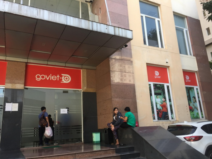 Phòng sinh hoạt cộng đồng, sảnh tầng trệt lô D Chung cư Khánh Hội 2 trở thành Văn phòng giao dịch của Công ty Goviet.