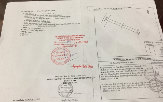 Đồng Nai: Chánh Thanh tra huyện Trảng Bom bán đất cho người dân có sổ đỏ nhưng không có đất?