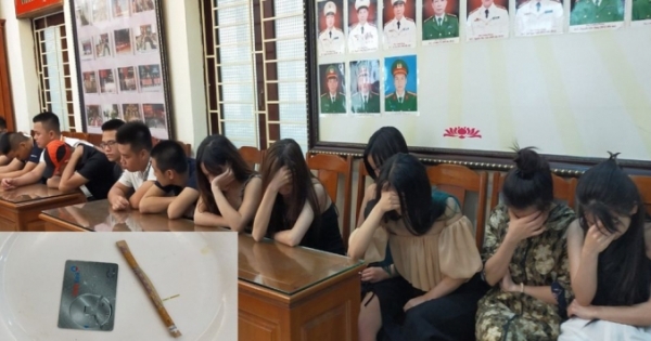 Thanh Hoá: Mừng sinh nhật bằng ma túy, 14 nam thanh nữ tú bị bắt quả tang