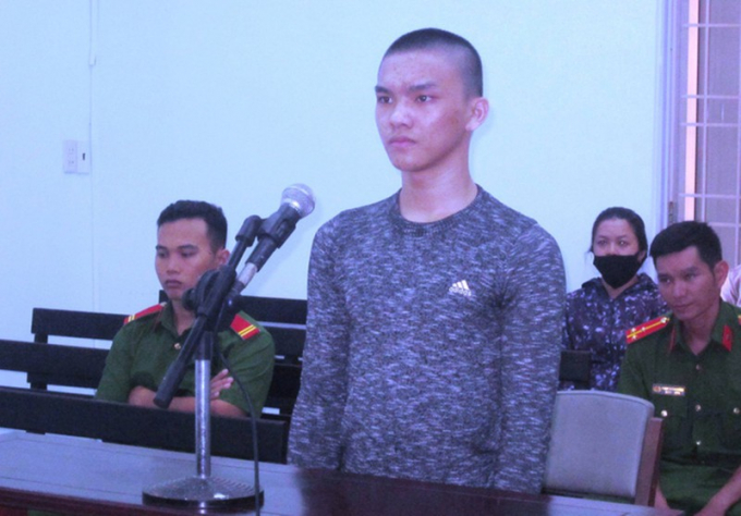 Bị cáo Nguyễn Võ Ngọc Bảo tại phiên xét xử