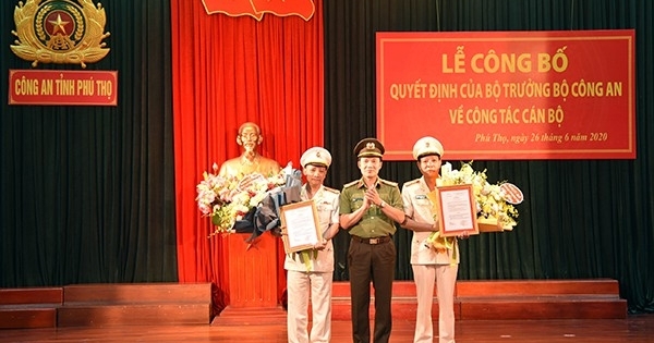 Bổ nhiệm hai Phó Giám đốc Công an tỉnh Phú Thọ