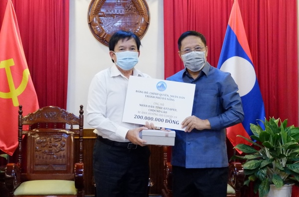 Đà Nẵng hỗ trợ 1 tỷ đồng cho 5 tỉnh Nam Trung Lào phòng, chống dịch COVID-19