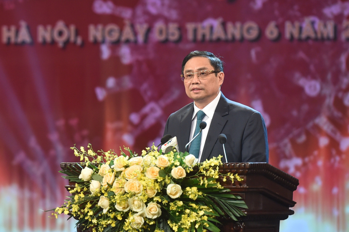Ảnh 1: Thủ tướng Chính phủ Phạm Minh Chính phát biểu tại buổi lễ