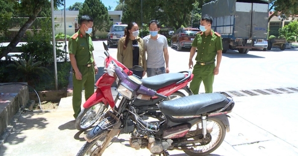 Thanh Hoá: Bắt giữ cặp vợ chồng đi trộm cắp xe máy
