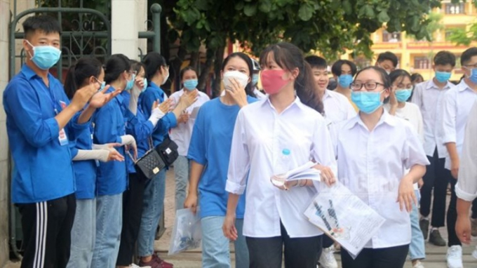 Học sinh lớp 12 tại Bắc Giang.