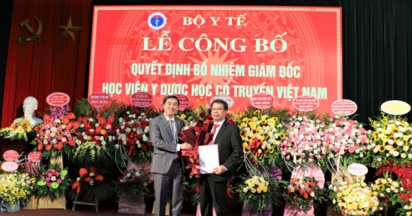 PGS.TS Nguyễn Quốc Huy được bổ nhiệm Giám đốc Học viện Y- Dược học cổ truyền Việt Nam
