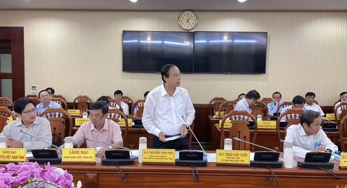 Ông Nguyễn Văn Thọ, Chủ tịch UBND tỉnh Bà Rịa – Vũng Tàu phát biểu