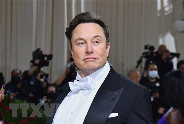 Tỷ phú Elon Musk tại một sự kiện ở New York, Mỹ ngày 2/5/2022. (Ảnh: AFP/TTXVN)