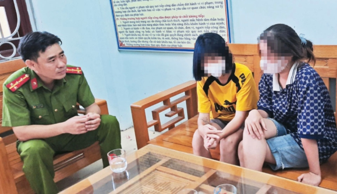 Công an huyện Yên Dũng kịp thời giải cứu 5 bé gái từ 13 đến 15 tuổi bị dụ dỗ, lừa đảo đi