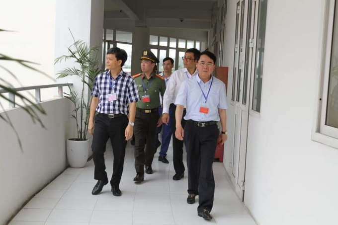 Phó Chủ tịch UBND TP Lê Khắc Nam kiểm tra công tác tổ chức kỳ thi