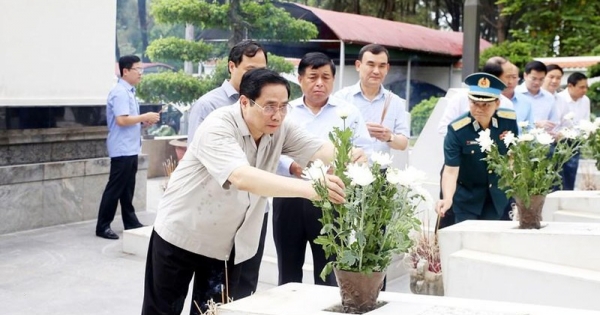 Thủ tướng Phạm Minh Chính khảo sát tại mỏ sắt Thạch Khê, Hà Tĩnh