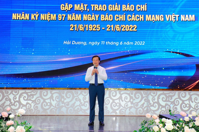 ông Phạm Xuân Thăng - Bí thư Tỉnh ủy  Hải Dương khẳng định các cơ quan báo chí luôn là lực lượng đi đầu, phản ánh kịp thời tâm tư, nguyện vọng chính đáng của nhân dân.