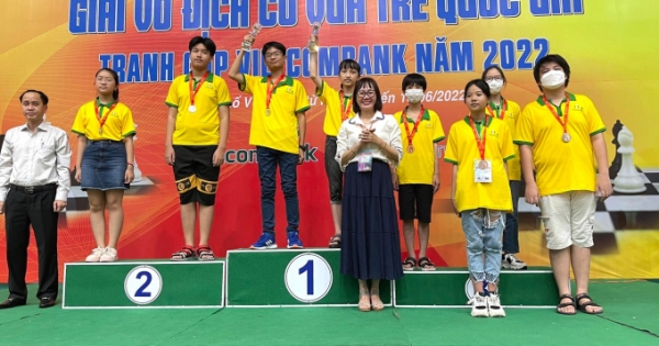 Kết thúc giải cờ vua trẻ quốc gia tranh cúp Vietcombank 2022, TP Hồ Chí Minh thắng lớn