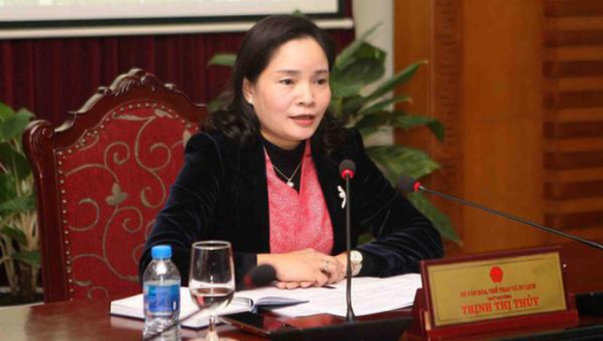 Thứ trưởng Bộ Văn hóa, Thể thao và Du lịch Trịnh Thị Thủy.