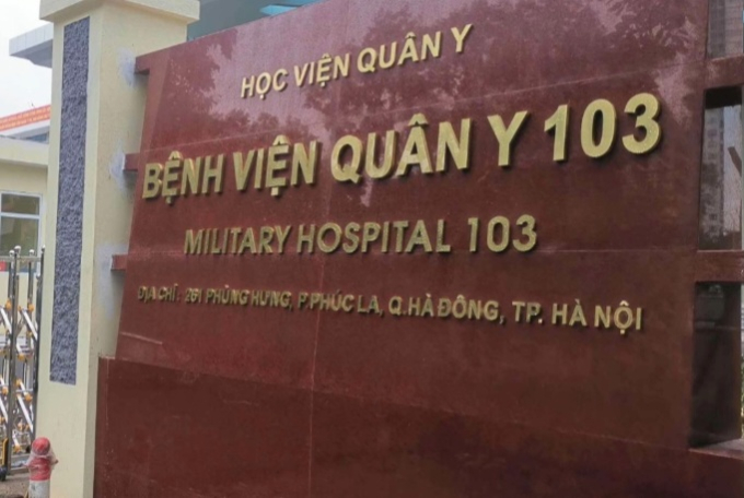 Bệnh viện Quân Y 103 nơi xảy ra sự việc.