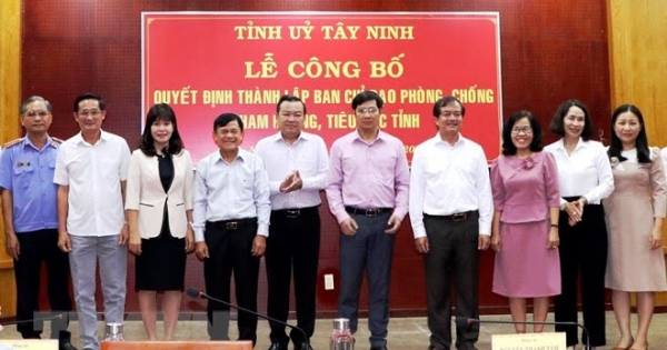 Tây Ninh công bố thành lập Ban Chỉ đạo phòng chống tham nhũng, tiêu cực