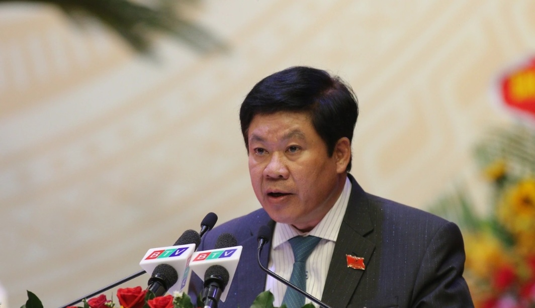Ông Ngô Hoàng Nam, Chủ tịch UBND TP Quy Nhơn, tỉnh Bình Định bị khiển trách liên quan đến sai phạm tại dự án thi công tuyến đường Hoàng Văn Thụ nối dài (Ảnh: Doãn Công).