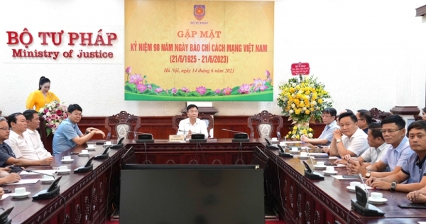 Bộ Tư pháp tổ chức gặp mặt báo chí nhân ngày Báo chí Cách mạng Việt Nam