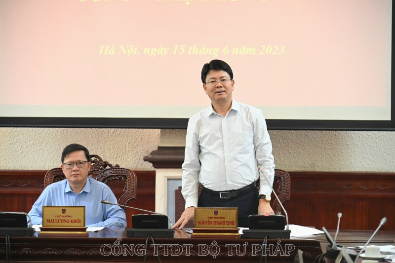 Thứ trưởng Nguyễn Thanh Tịnh phát biểu tại buổi bàn giao.
