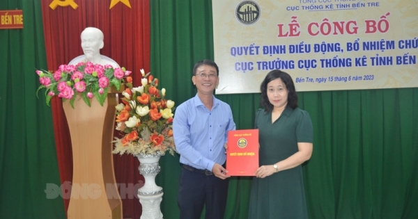 Ông Võ Thanh Sang giữ chức Cục trưởng Cục Thống kê tỉnh Bến Tre