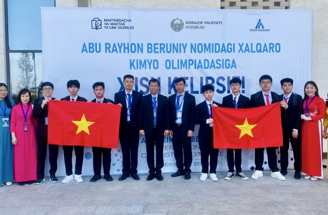 Việt Nam xếp thứ nhất toàn đoàn trong Kỳ thi Olympic Hóa học Quốc tế Abu Reikhan Beruniy