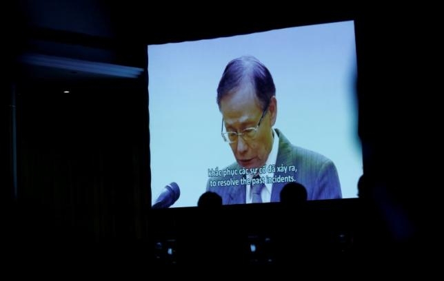 Đại diện Formosa xin lỗi Đảng, Nh&agrave; nước v&agrave; nh&acirc;n d&acirc;n Việt Nam về vụ việc. (Ảnh: Reuters)