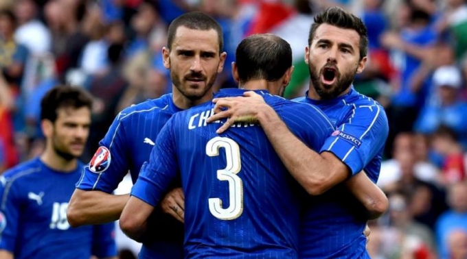 Bộ ba trung vệ Italia hiếm khi mắc sai lầm.