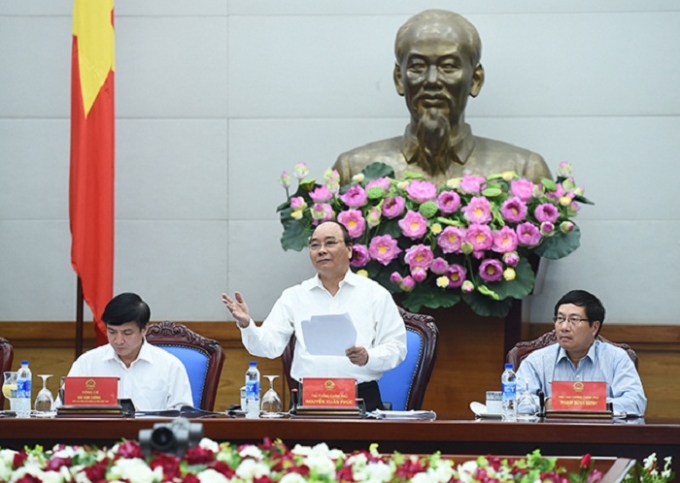 Thủ tướng Nguyễn Xu&acirc;n Ph&uacute;c cho rằng, Ch&iacute;nh phủ v&agrave; Tổng LĐLĐVN thực hiện kh&aacute; tốt Quy chế phối hợp trong năm qua.