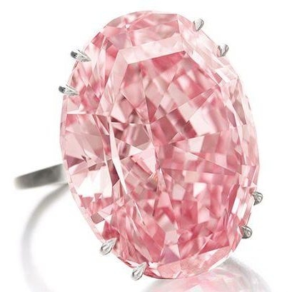 Vi&ecirc;n kim cương Pink Star (Ng&ocirc;i sao hồng Nam Phi). (Ảnh: Telegraph)