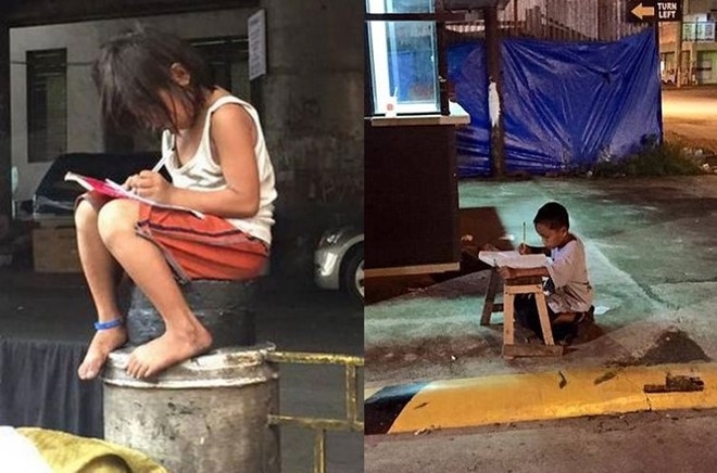 Nhiều trẻ em Philippines vẫn phải học tập trong ho&agrave;n cảnh kh&oacute; khăn, thiếu thốn. Ảnh: Facebook.&nbsp;