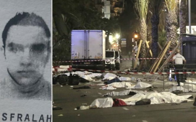 Ch&acirc;n dung nghi phạm&nbsp;Lahouaiej-Bouhlel trong vụ tấn c&ocirc;ng bằng xe tải ở Nice, Ph&aacute;p. (Ảnh: Telegraph).