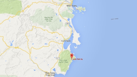 Vịnh Vĩnh Hy thuộc huyện Vĩnh Hải, tỉnh Ninh Thuận. Ảnh:Google Maps.