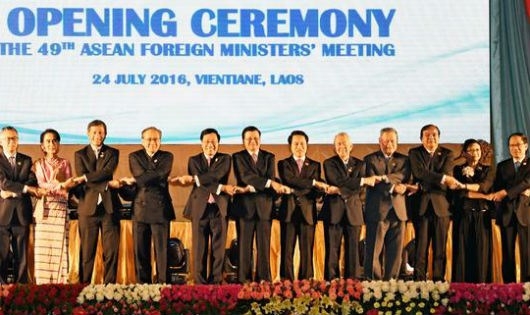 C&aacute;c Bộ trưởng Ngoại giao ASEAN tại hội nghị. Ảnh: Kyodo