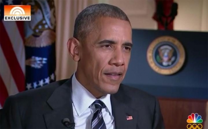 Tổng thống Barack Obama trả lời phỏng vấn đ&agrave;i NBC. (Ảnh: Telegraph)