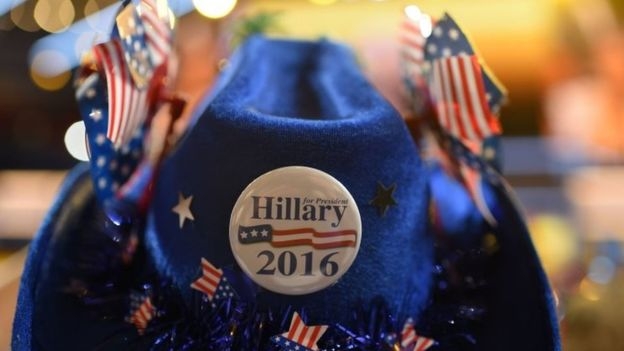 Logo trong chiến dịch tranh cử của b&agrave; Hillary Clinton. (Ảnh: Getty)