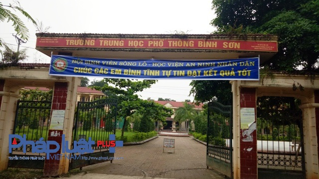 Trường trung học phổ th&ocirc;ng B&igrave;nh Sơn (ảnh Đ&agrave;o Tấn).