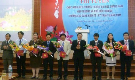 Quảng Nam tổ chức thi tuyển chức danh l&atilde;nh đạo, quản l&yacute; năm 2014.